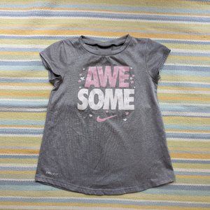 ⭐ Nike DRI-FIT gray athletic tunic top 4T